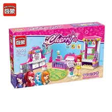 ENLIGHTEN 124Pcs Friends Cherry’s Bedroom Dressing Table Building Blocks Set Action Figure Guitar Girls Toys Gift