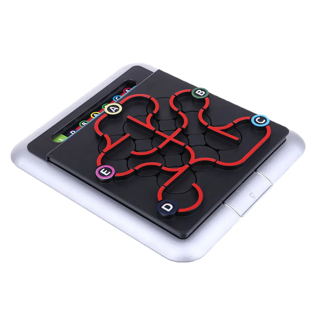 64 Levels 3D Subway Labyrinth Puzzles Game Brain Teaser for Kids Logic Thinking Training Toy