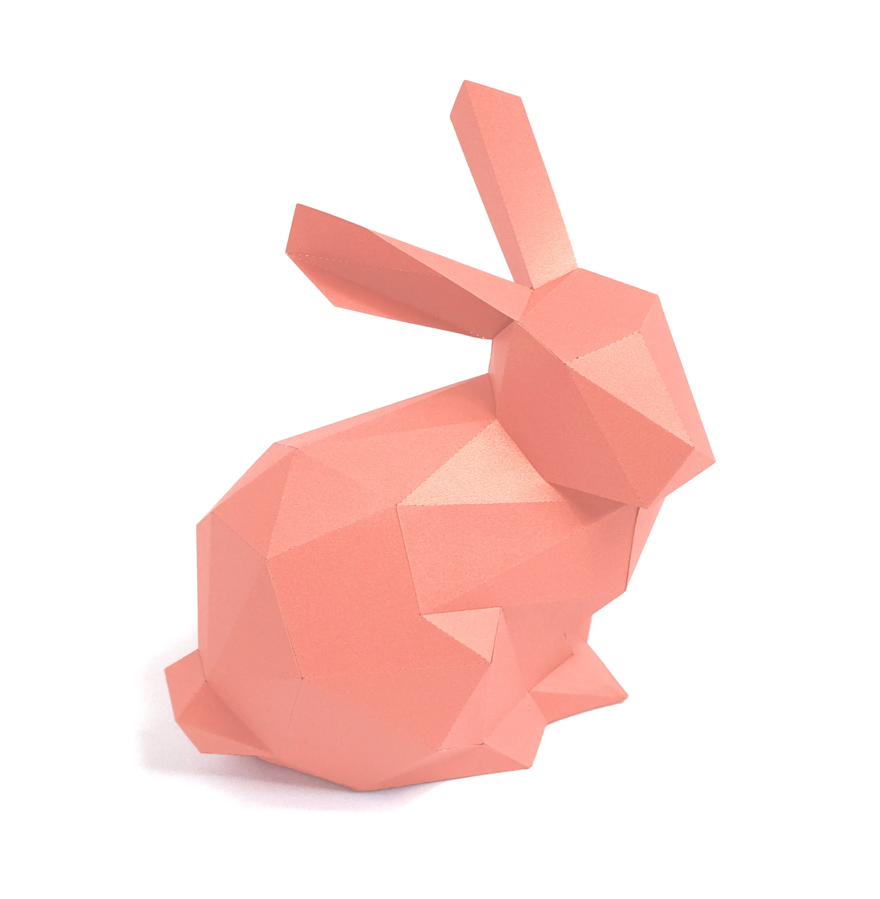 

3D Rabbit Animal Living Room Book Shelf Home Decor Home Art DIY Hand Made Paper Craft Model Party Gift