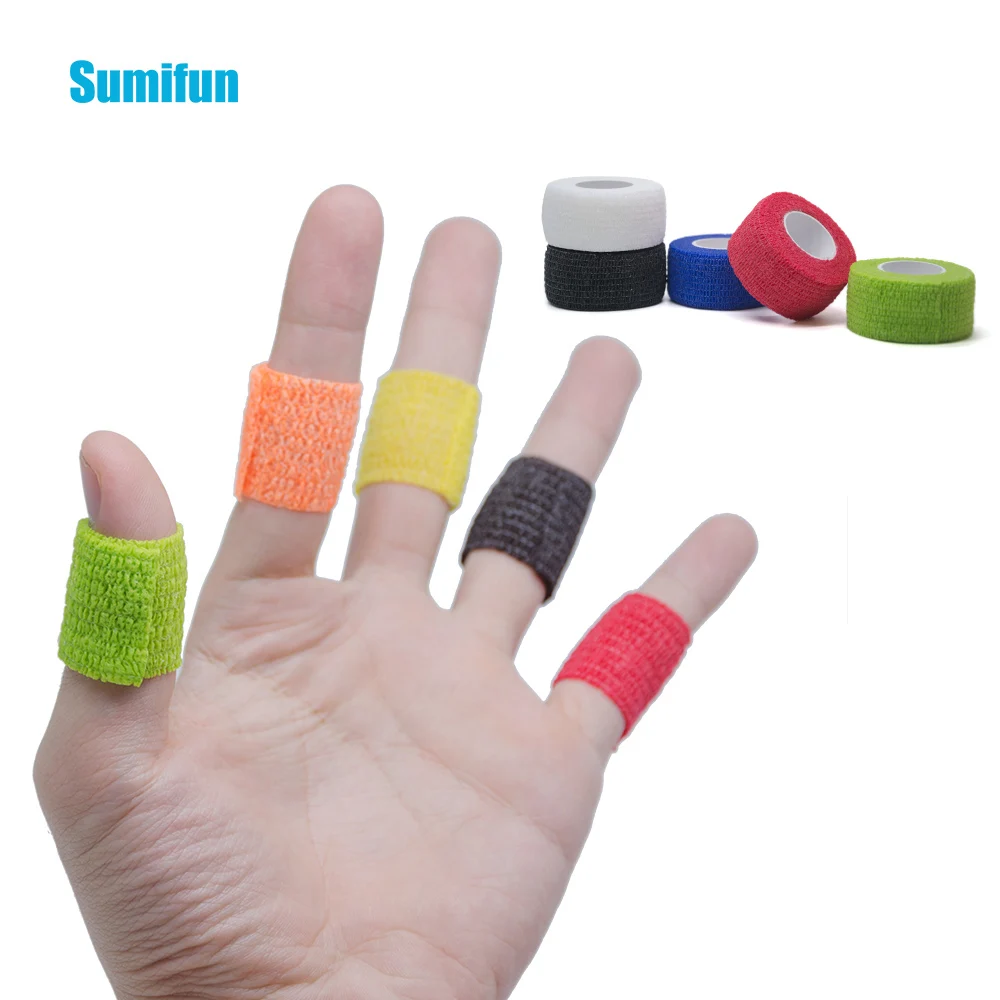 

Sumifun 8pcs Self Adhesive Non Woven Cohesive Bandage 2.5*450cm Sports Protective Stretch Bandage massage D1064