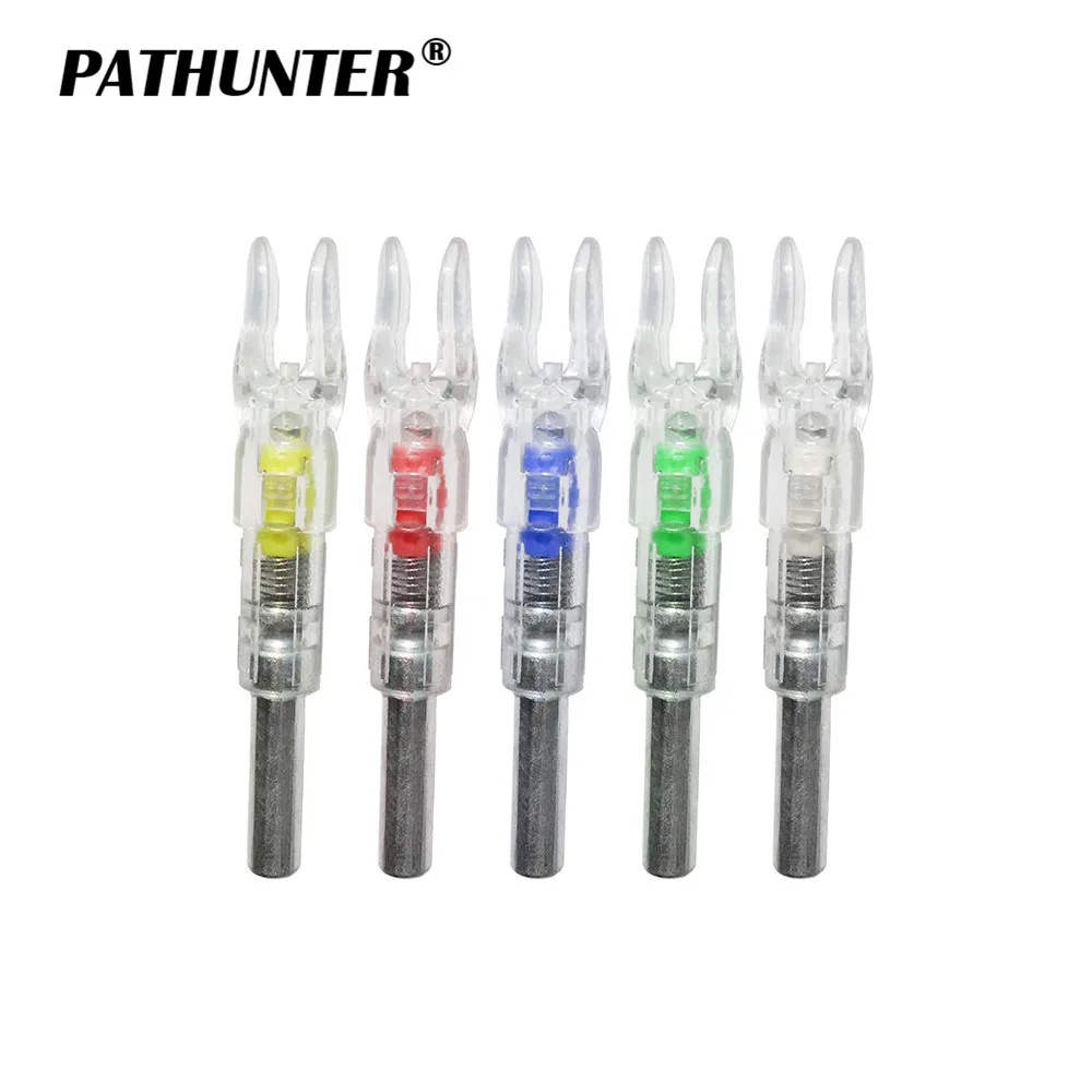 

PATHUNTER 3PCS Lighted Bow String Activated LED Lighted Nock For ID 6.2mm Archery Arrow Accessory Shooting Hunting