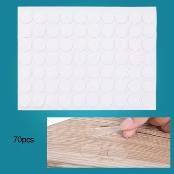 

Wholesales 70 pcs Transparent Double-sided Adhesive Tape for Home Decoration Reusable Acrylic Circular Seamless Sticker Tapes