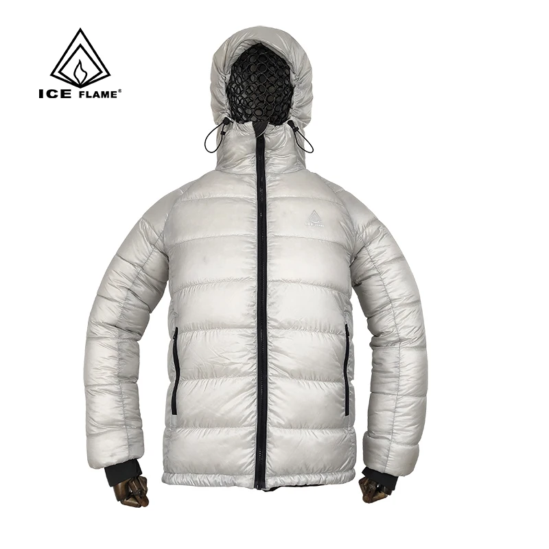 ^*Best Offers Ice Flame IF922 Мужская и Женская легкая куртка с капюшоном, 90% белый гусиный пух, пуховик, зимнее пальто на молнии для отдыха на природе ^*Best Offers Ice Flame IF922 Мужская и Женская легкая куртка с капюшоном, 90% белый гусиный пух, пуховик, зимнее пальто на молнии для отдыха на природе