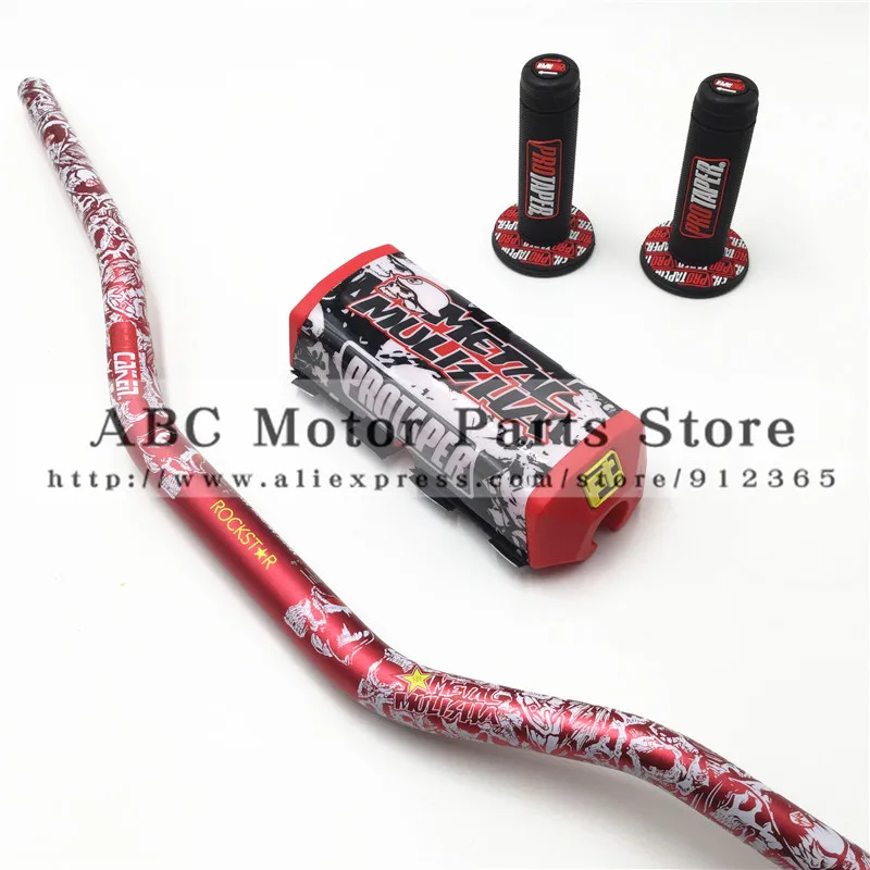 PRO Taper Handle Grips Metal Mulisha Pack Fat Bar 1 1/8"PROTAPER