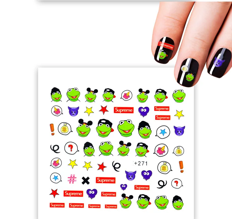 

1pcs Pokemon Cartoon Nail Sticker Fruit Water Decals Transfer Colorful Slider Tips Nail Art Watermelon Decor As11cg