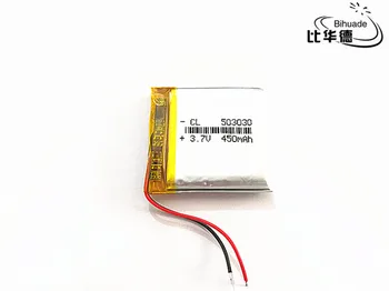 

5pcs 3.7V 450mAh 503030 Lithium Polymer LiPo Rechargeable Battery ion cells For Mp3 Mp4 Mp5 DIY PAD DVD E-book bluetooth headset