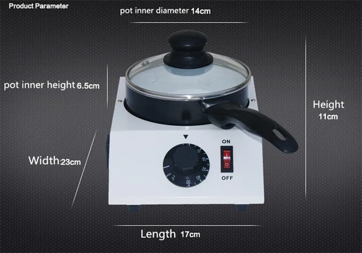 Electric Chocolate Melting Machine Single Pot Ceramic Tempering Cylinder Melter Pan machine chocolate melter pot
