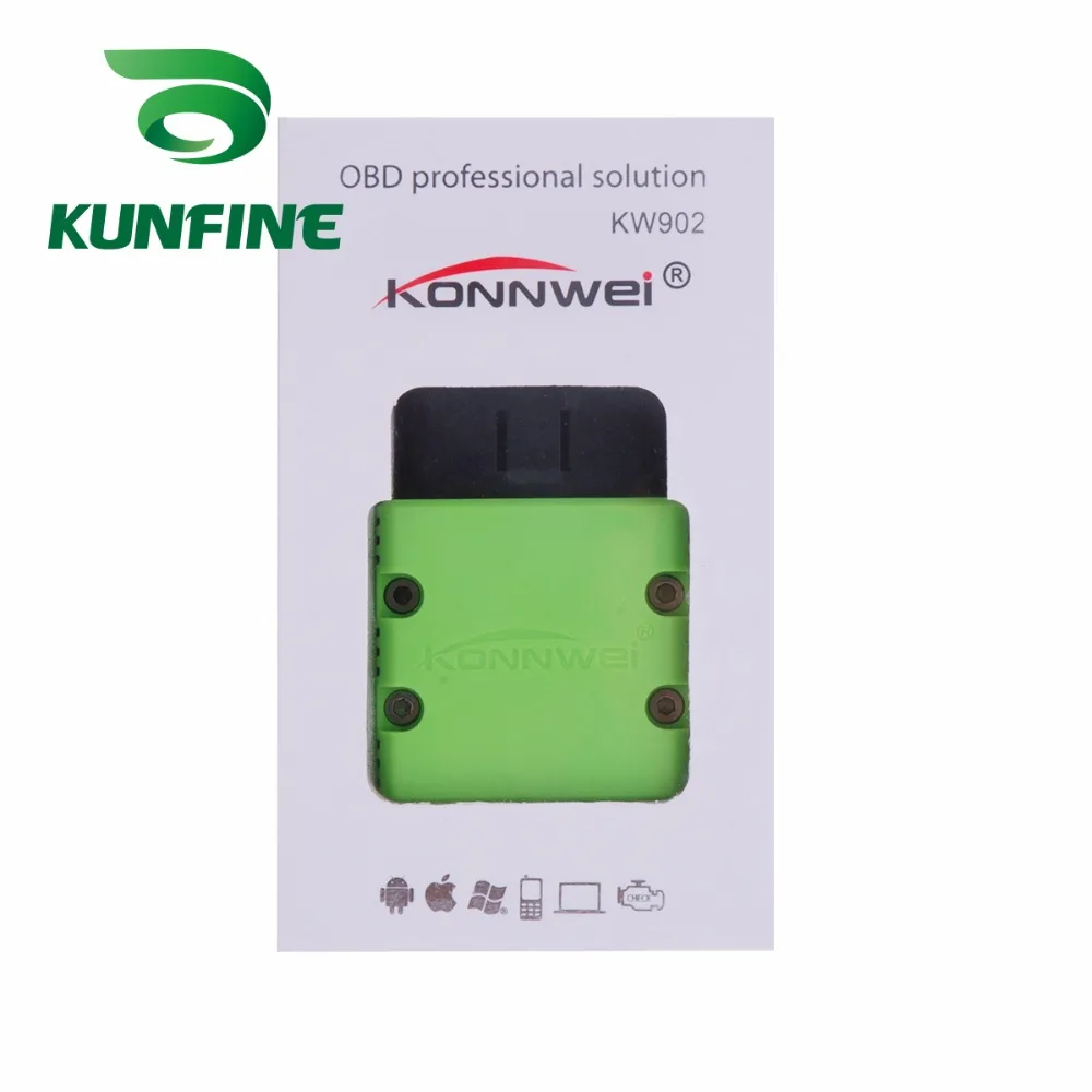 KUNFINE KW902 WI-FI ELM327 Авто OBD2 читателя Кода мини ELM327 KW902 WI-FI диагностического рабочий инструмент для IOS/ android/iPhone