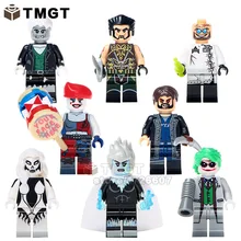 80 шт./лот X0171 Супер Герои Джокер убийца Мороз Соломон Гранди Харли Куинн строительные блоки собрать детский подарок