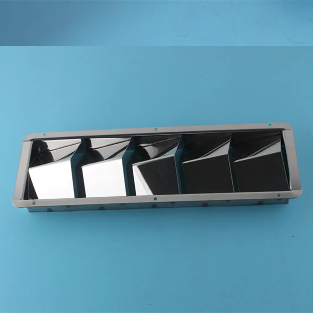 Boat Exhaust Vent Bilge 5 Louver Stainless Steel Marine Ventilation
