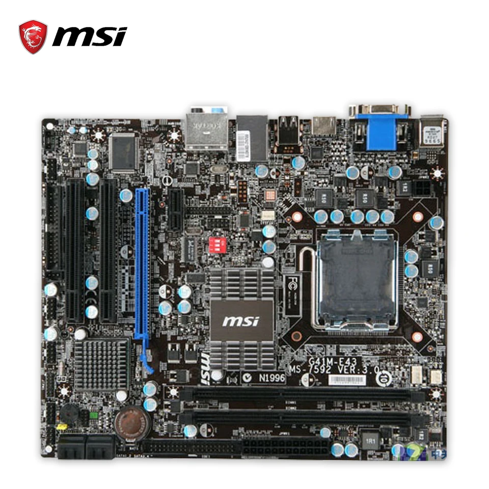Original MSI G41M E43 Desktop Motherboard G41 Socket LGA 775 DDR2 4G