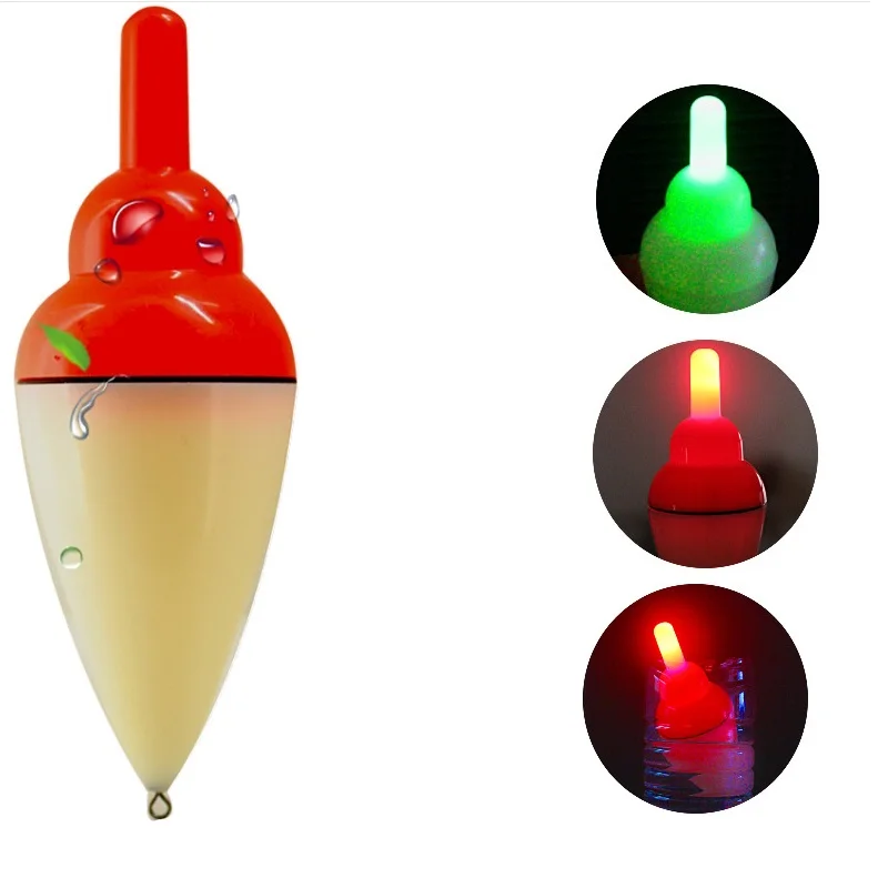 Leuchtende Fischen Bobbers LED Smart Verfärbung Float Drift Fishing Floats
