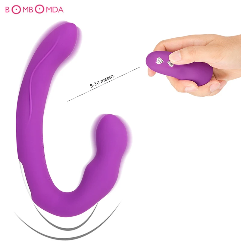 Double Heads Vibrator Sex Toys For Adults Wireless Remote Control Powerful Vibrators Women Lesbian Sexo Masturbator Shop | Красота и
