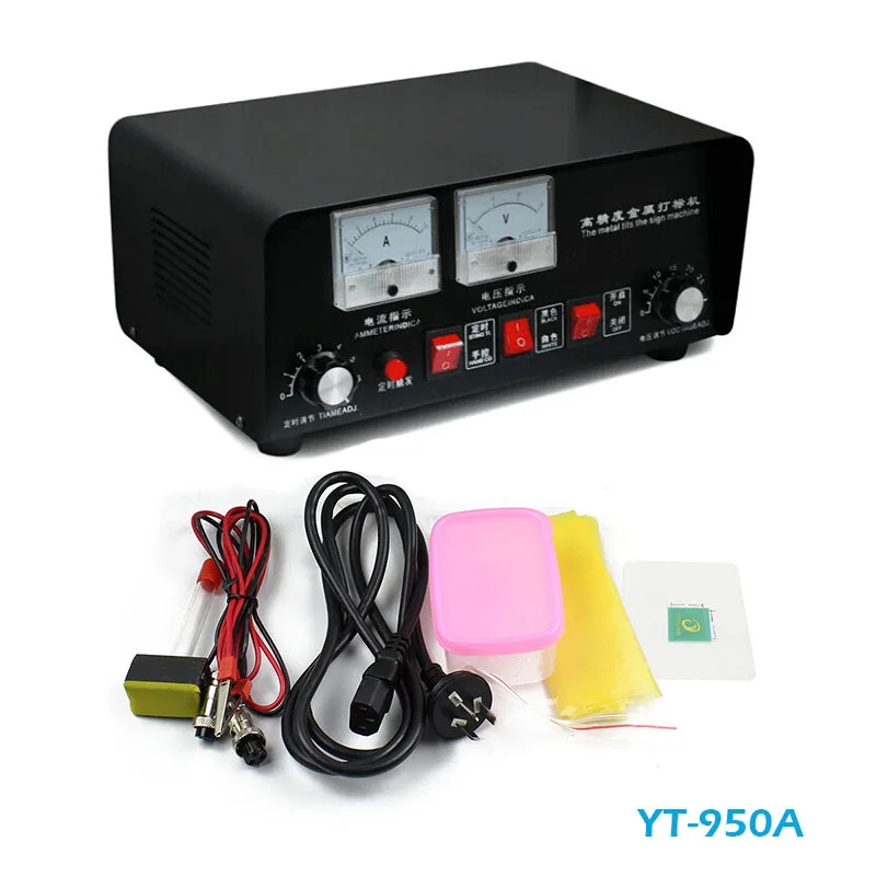 

Black Color Electrochemical Etching Machine Marking Pattern On Metal Steel