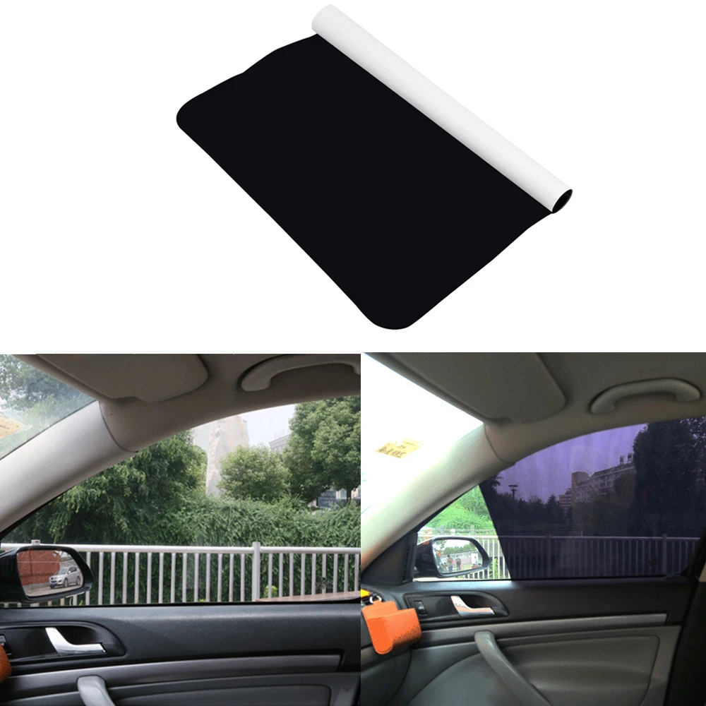 

LEEPEE 2 piece/set Anti UV Sticker Car-styling Car Sunshades Electrostatic Sticker Side Window Sunscreen Film