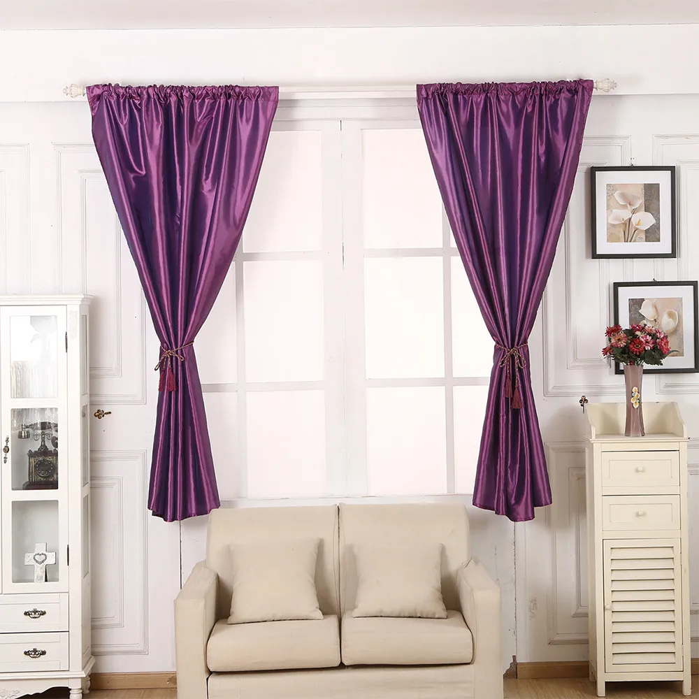 

Modern 1 PCS Pure Color Silk Door Window Curtain Drape Panel Sheer Scarf Valances Curtain Drape+5$