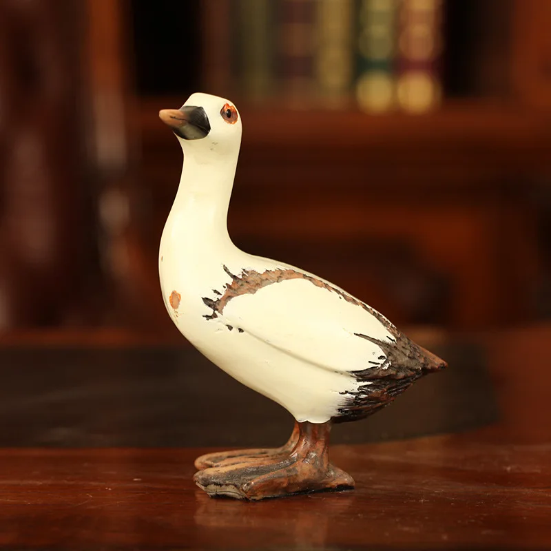  Creative Resin Handicraft Vintage Retro European Duck Living Room Study Bedroom Drinks Cabinet Orna - 32968469806
