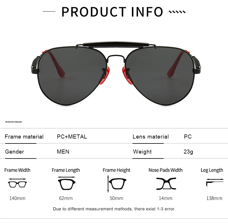JackJad, современный винтажный авиационный стиль, поляризационные солнцезащитные очки, красные носовые упоры, фирменный дизайн, солнцезащитные очки Oculos De Sol с капюшоном