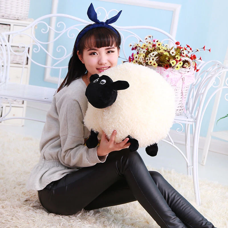 White/Gray Cute Plush Toys Stuffed Soft Sheep Character Kids Baby Toy Gift Doll 20/30CM