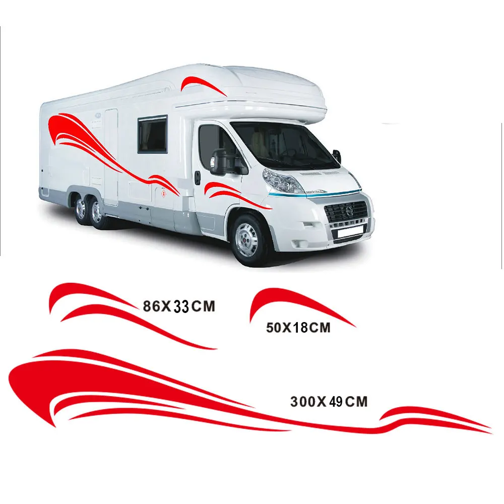 

3m new CARAVAN MOTORHOME CAMPER VAN VINYL GRAPHICS STICKERS DECALS Car styling f-007