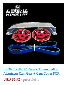 LZONE-(1 пара) регулируемый алюминиевый шкив Cam gear для Toyota 1JZ 2JZ DOHC двигатель красный JR6531R