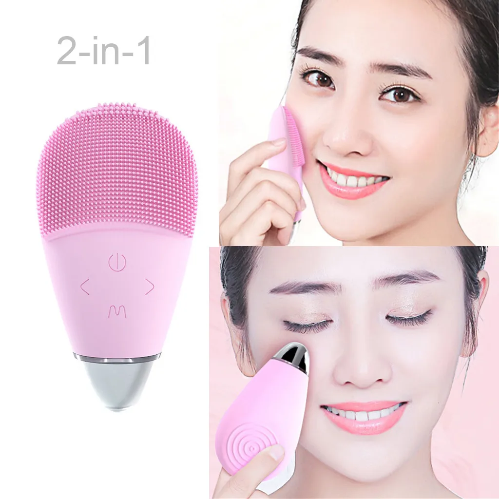 

Silicone Facial Cleaning Brush Skin Care Wash Cleansing Device Beauty Facial Care tools may27