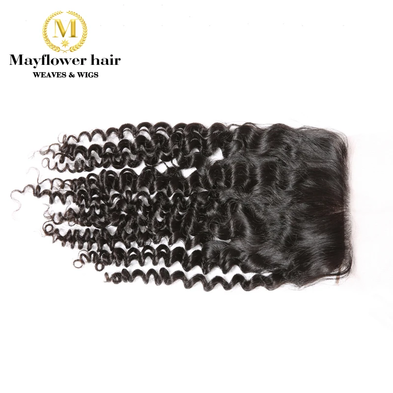 4x" шелковая основа для волос, натуральные малайзийские волосы, глубокая волна, натуральный черный, 130% плотность, завязанные вручную с детскими волосами