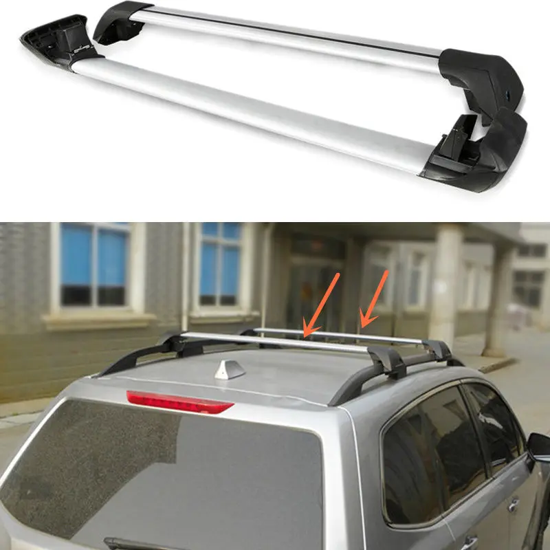 Silvery Aluminum Cross Bar Roof Cargo Luggage Rack For Subaru Forester