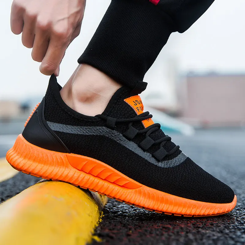 

Men's Sport Shoes Mesh Breath Brand New Style Classic Low cut Male Non-slip Jogging Sneakers Outdoor Running Shoes for Man