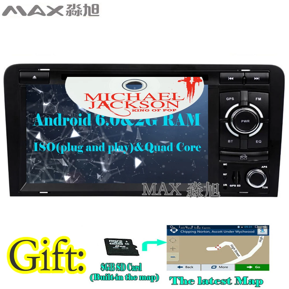 Le MAX 2G для Audi A3 2003-2011 автомобиль радио gps навигации Системы CD-плеер Bluetooth