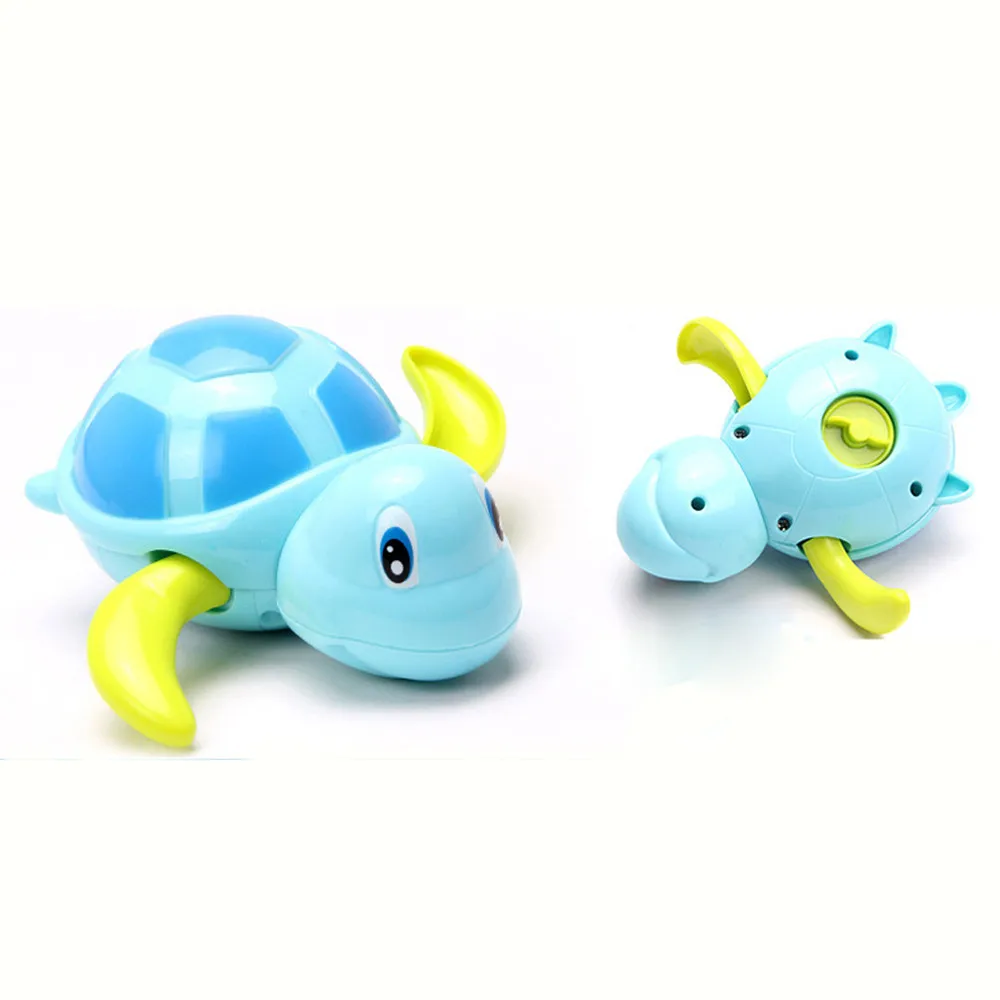 Kids 2018 Baby Multi-type Wind Up 1pc Chain Bathing Tortoise Shower Clockwork water baby toys Shower Clockwork for children