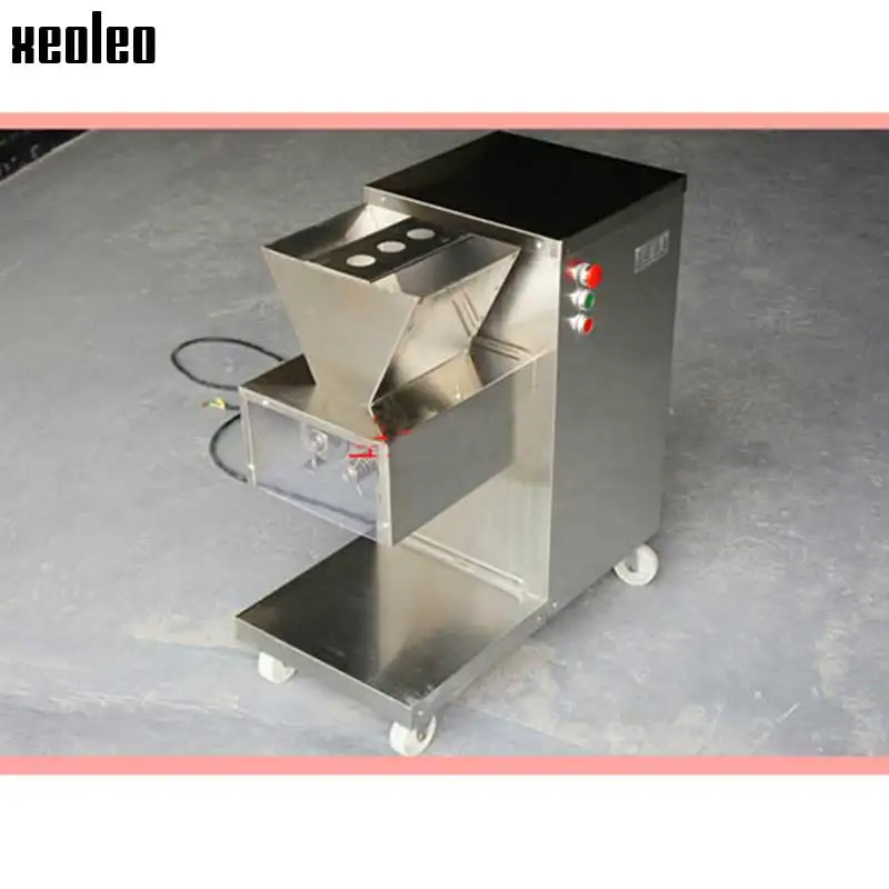 

XEOLEO Electric meat slicer Commercial Cutter meat Shredded/Diced Machine Stainless Steel Slicing Machine 800kg/h 380V/220V/110V