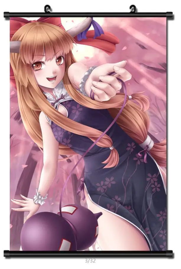 Японское аниме TouHou проект Immaterial and Missing Power Ibuki Suika домашний декор настенные