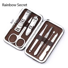 7 шт./компл. из нержавеющей стали универсальный домашний маникюр кусачки для ногтей Очиститель Уход за ногтями ноготь художественные наборы инструментов