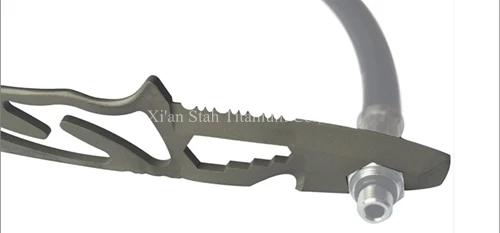 Титановый TC4 нож для дайвинга обтекаемый дизайн матовая поверхность Прочный с