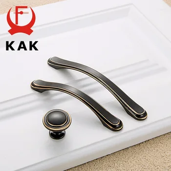 KAK Modern Zinc Alloy Cabinet Handles Kitchen Cupboard Door Pulls Drawer Knobs Fashion Handles Wardrobe Pulls Furniture Handle