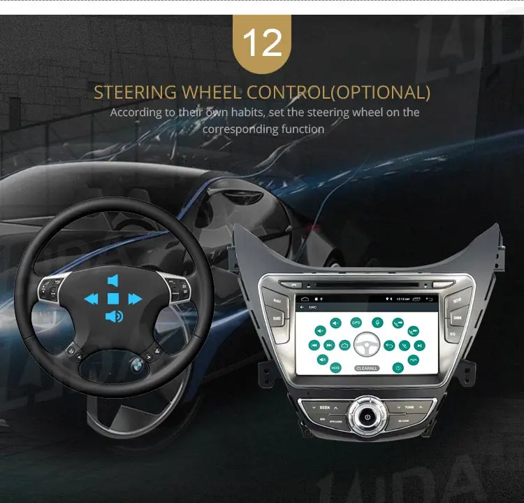 Perfect LJDA Android 9.1 Car dvd player for Hyundai Elantra/Avante/I35 2011 2012 2013 2 Din Car Radio gps navigation stereo multimedia 14