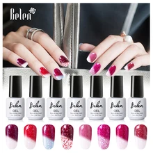 Belen, 7 мл, снежный термогель-хамелеон, меняющий температуру, Цветной Гель-лак для самостоятельного дизайна ногтей, цветной УФ-Гель-лак, базовый топ