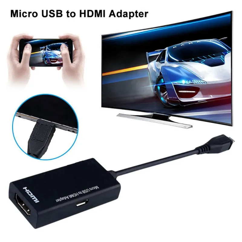 Кабель адаптер Micro USB HDMI HDTV конвертер 1080P HD аудио кабели для Samsung Huawei Android Phone Tablet| |