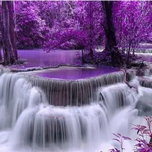 Фиолетовый Wonderland DIY живопись по номерам 24 Цвета Пигмент кисть Искусство Ручная роспись креативная цифровая картина маслом