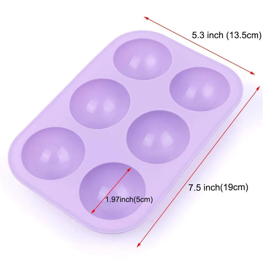 6 даже силиконовые формы для торта полусферической формы помадки формы для мыла ручной работы формы для шоколада кухонные аксессуары для выпечки