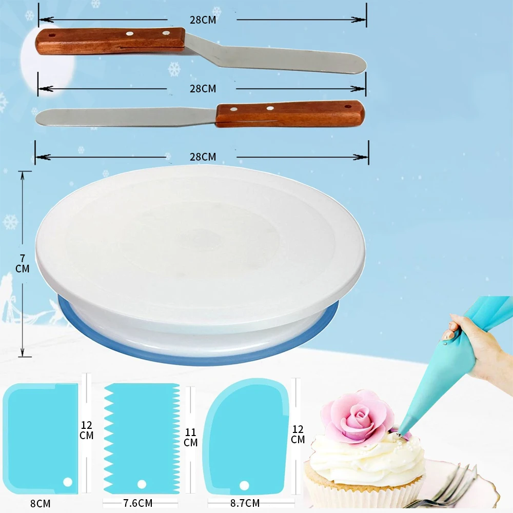 Cake Turntable Decorating Mouth Set