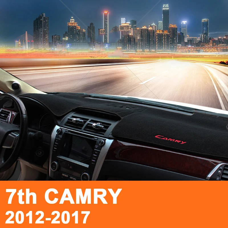 Скидка Для Toyota Camry 2012 2013 2014 2015 2016 2017 LHD чехлы на приборную панель автомобиля коврик тенты подушка коврик ковры аксессуары для интерьера