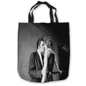 

Custom Canvas Elvis-Presley- Tote Hand Bags Shopping Bag Casual Beach HandBags Foldable 180911-01-14