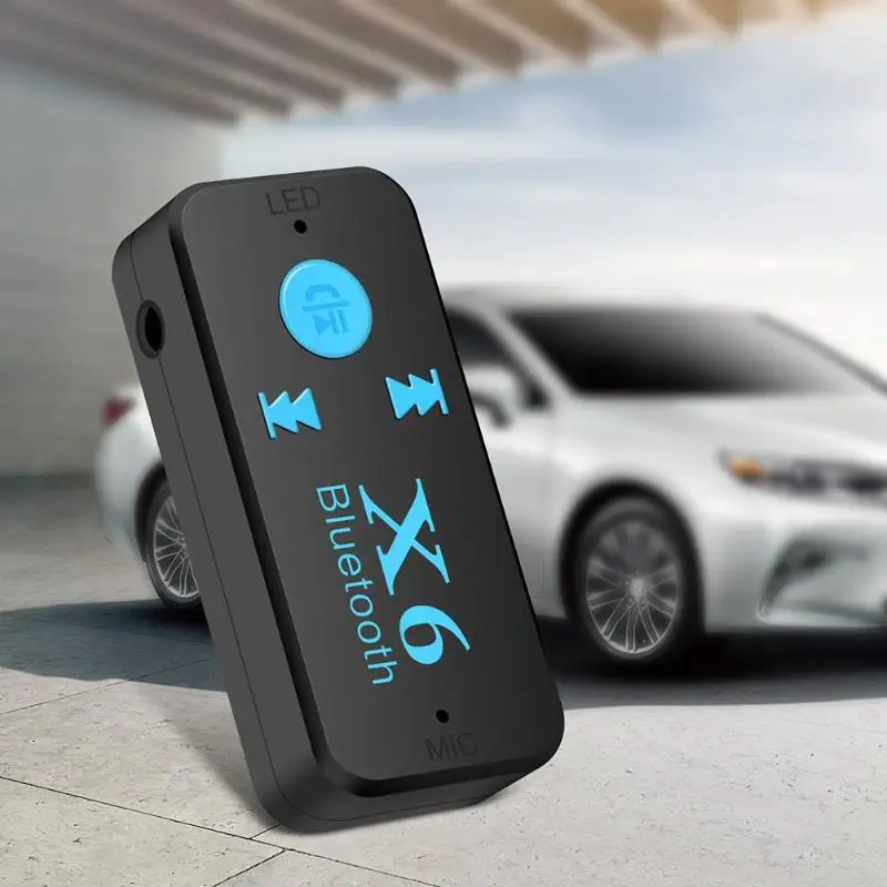 VODOOL X6 автомобилей Bluetooth приемник USB 3,5 мм AUX Jack аудио Беспроводной адаптер громкой связи Bluetooth стерео Car Kit Поддержка TF карты