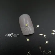 MS366-2 100 шт золотые милые 4*5 мм блестящие металлические наклейки для дизайна ногтей металлические наклейки для украшения ногтей не клеящиеся наклейки