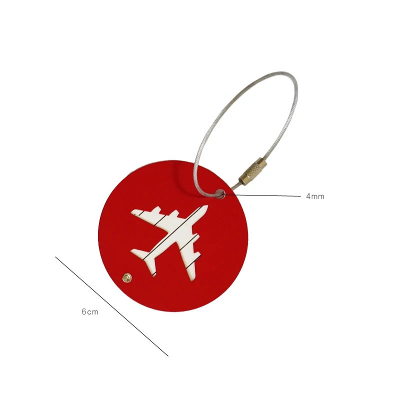 Круглая форма Багаж для самолета дорожные ярлыки, чемодан, сумка, багаж этикетки металлические бирки для мешков