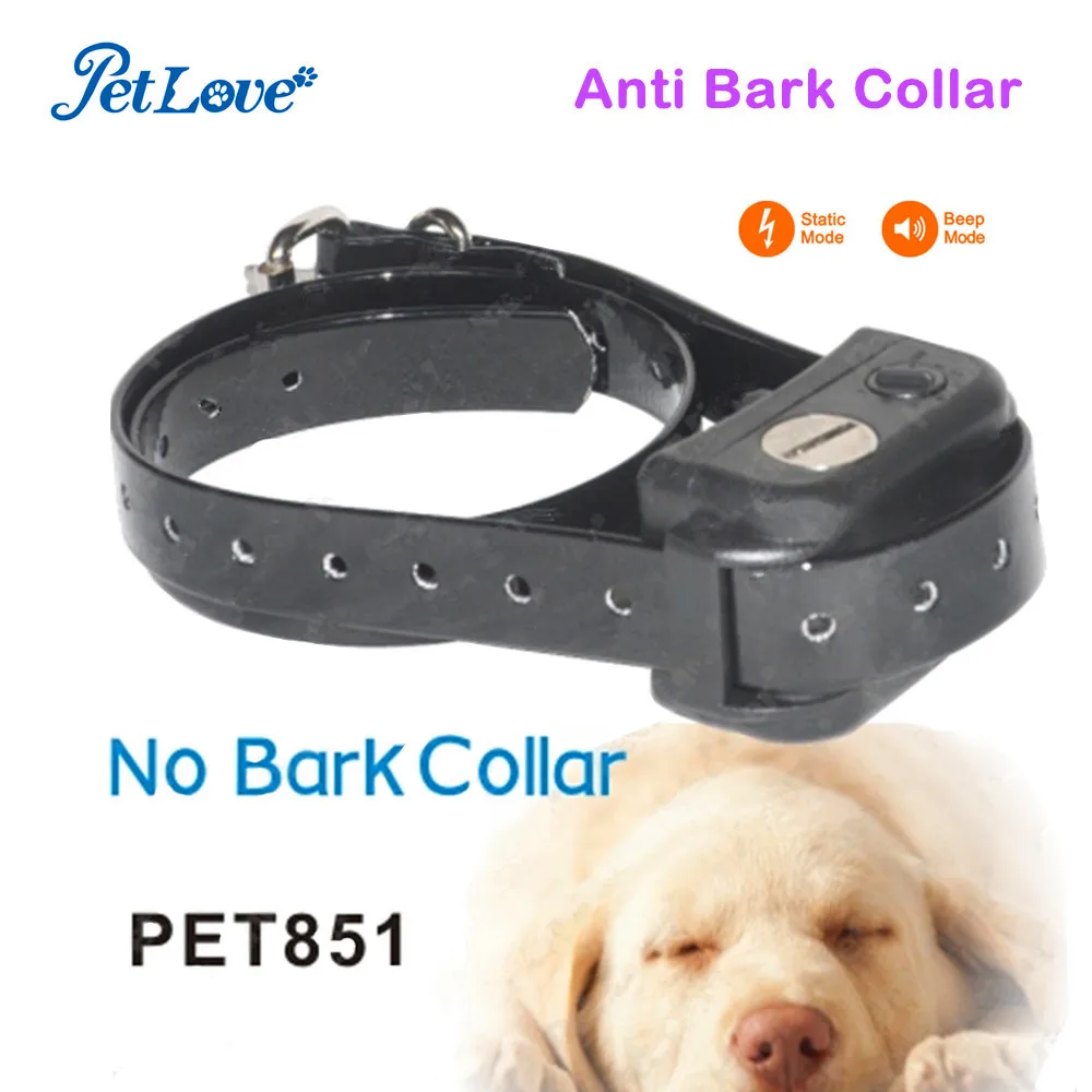 7 Levels Adjustable Static Shock No Bark E collar Fully Waterproof Anti