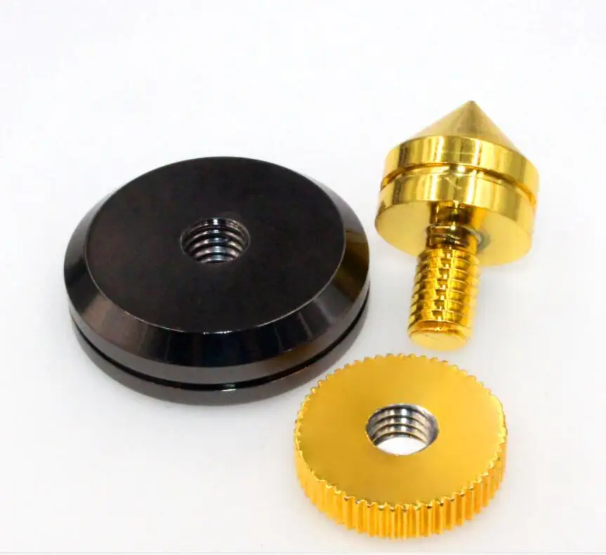 Hi-End 4sets 28mm Speaker Copper Spike Isolation Shockproof Stand Feet Speaker Base Pads Amp HiFi