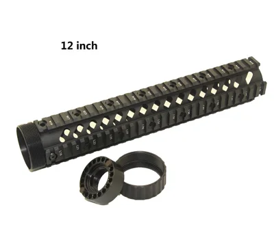 Тактический страйкбол Shoot " 9" 1" M16 M4 AR-15 Quad Rail Handguard Free Float Охотничьи Аксессуары. 223/5. 56 Picatinny Quad Rail - Цвет: 12 inch